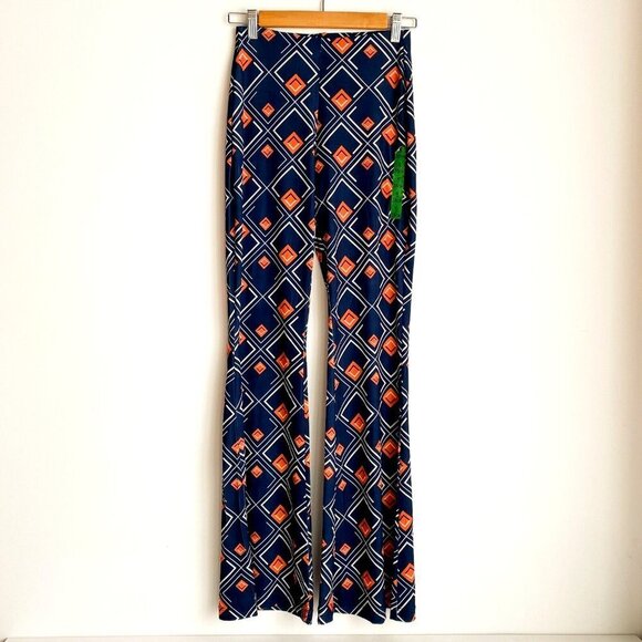 Zara Retro 60s Print Tunic Top and Flared  Pants Stretchy Set S - Picture 7 of 8